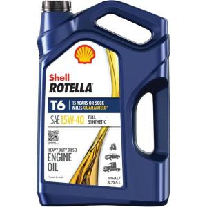 imageShell Rotella T6 Full Synthetic 15W40 Motor Oil 1 Gallon 3 Pack1 Gallon