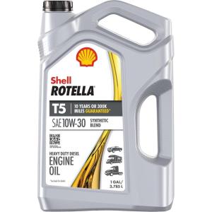 imageShell Rotella T5 Synthetic Blend 10W30 Diesel Engine Oil 1 Gallon1Pack