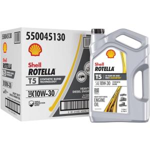 imageShell Rotella T5 Synthetic Blend 10W30 Diesel Engine Oil 1 Gallon3Pack