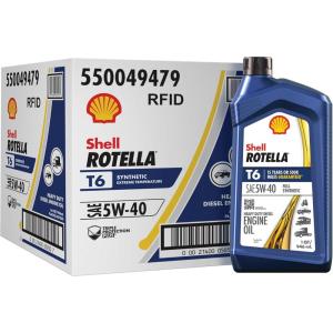 imageShell Rotella T6 Full Synthetic 5W40 Diesel Engine Oil 1 Gallon025 Gallon